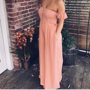 Cotton Candy LA Peach Jumpsuit